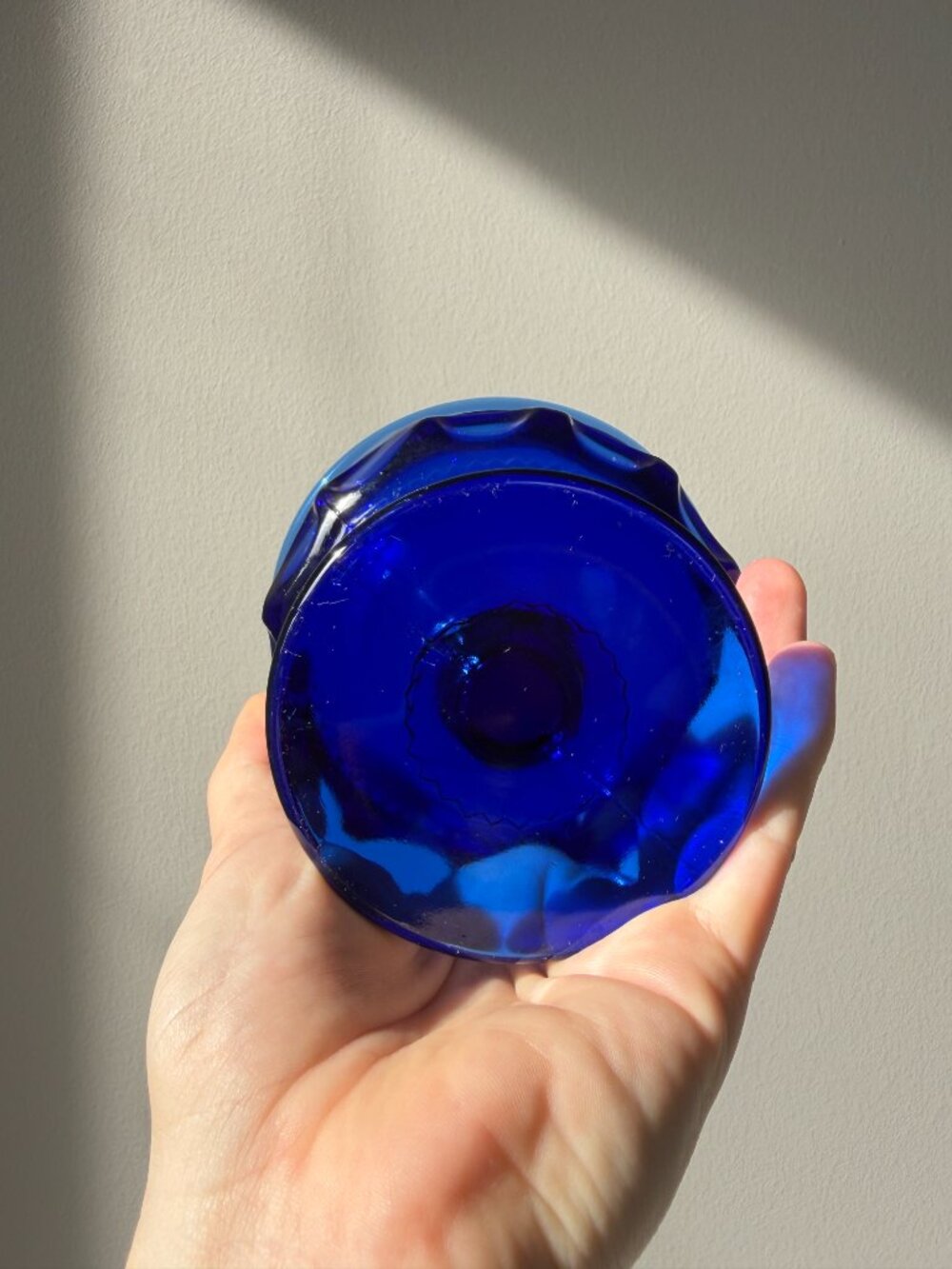 3/$30 🌟 2 Set 1960s Indiana Glass Cobalt Blue Glass Desert Dishes - Picture 3 of 7